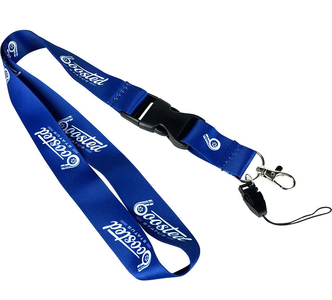 Boosted Status Quick Release Lanyard Neck Strap Keychain Keyring - Blue