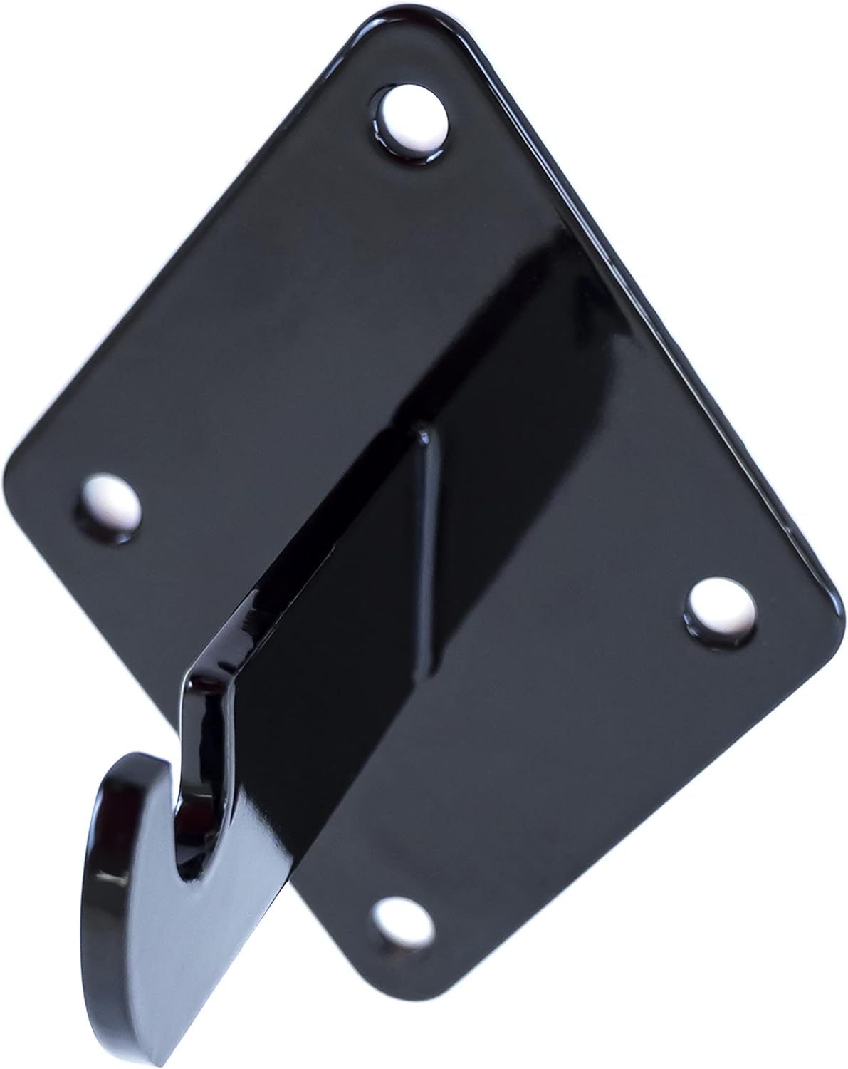 Gridwall and Slatgrid Panel Wall Mounting Brackets (Quantity 10) (10, Black)