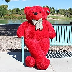 Joyfay 91″ Giant Teddy Bear Red Huge Teddy Bear 7.5 FT Best Gift for Birthday Christmas Valentine Anniversary