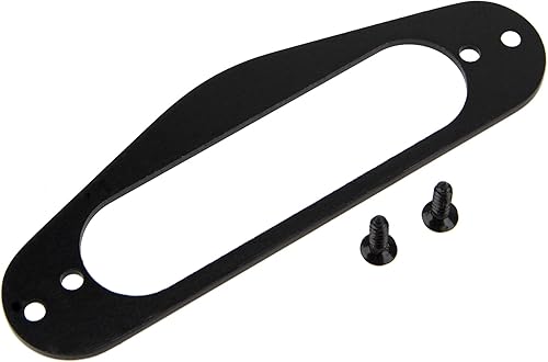 Miniatura 7 de 1 anillo de montaje para guitarra metálica Yootones con tornillos compatibles con Fender Stratocaster Strat Guitar (plateado)