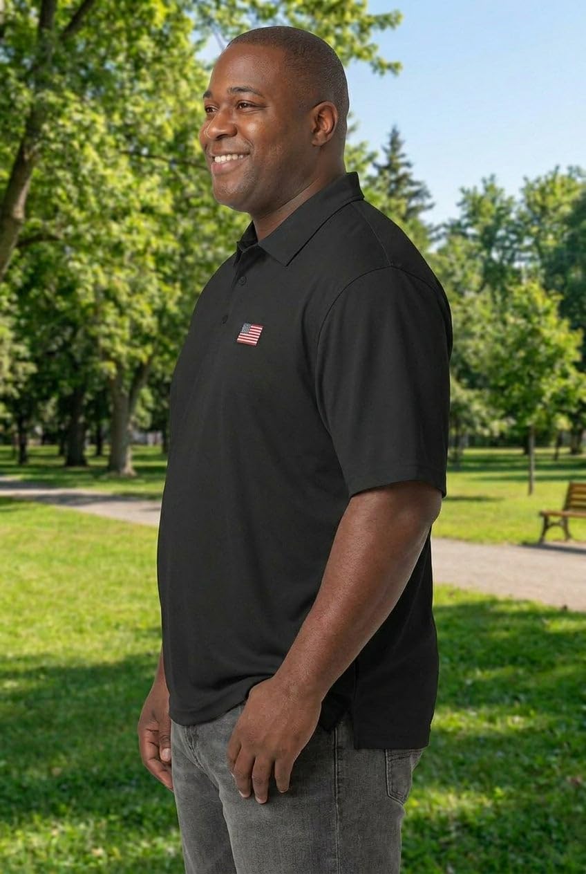 KingSize Men's Big & Tall Big and Tall Americana Polo from