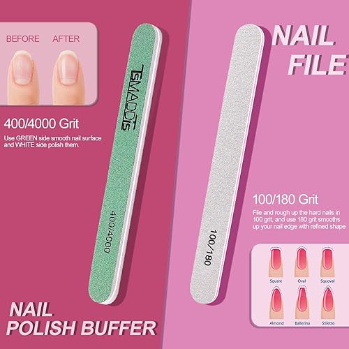 Miniatura 5 de Cortadora de cutículas con kit de eliminación de uñas encarnadas, empujador y limas, removedor de cutículas, cortaúñas para uñas de las uñas, kit