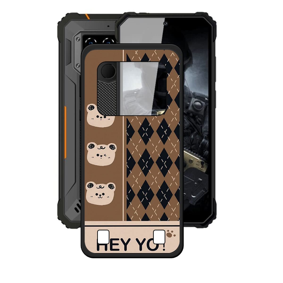 Coque Silicone + 2 Verres Trempés Pour Oukitel WP23/WP23 Pro/WP23 Plus - Protection Antichoc Et Anti-rayures