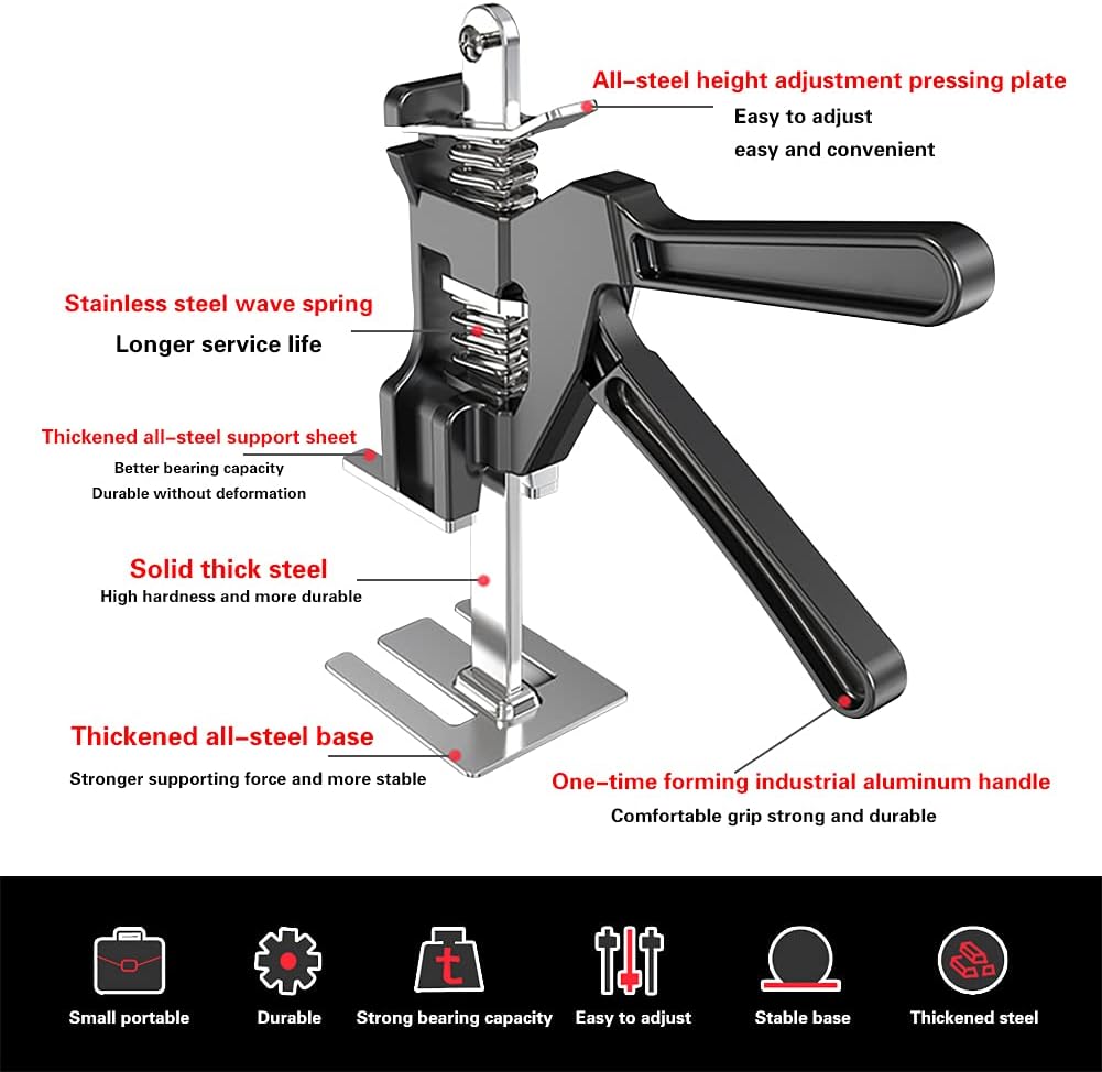 2Pcs Labor-Saving Handheld Jack,Labor Saving Arm,Drywall Lift Board Lifter,Board Lifter Cabinet Jack,Support Up to 330 Lb,Hand-Tool Jack for Walls, Floors, Doors, Cabinet Installation : Industrial & Scientific