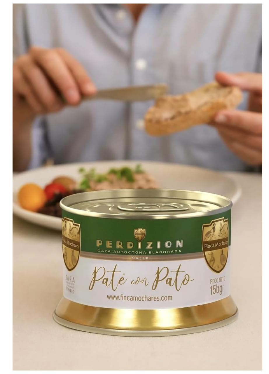Confezione Gourmet. Pernice in agrodolce speciale 475 g + Paté di fagiano artigianale 150 gr + Patés d'anatra artigianales 150 grs + Paté di pernice artigianale 150 gs. Regalo originale.