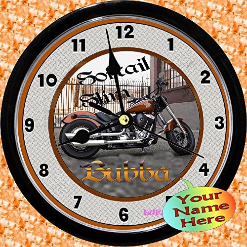 Personalized Harley Davidson Softail Slim Wall Clock