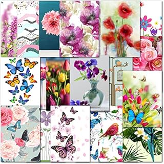 Pack of 20 Mixed Blank Notelets/Notecards/Greeting Cards | A6 Size | Perfect for any message including Thank you.