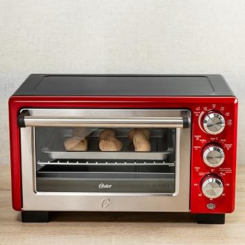 Forno Elétrico, Convection Cook, 18L, Vermelho, 220v, Oster | Amazon.com.br