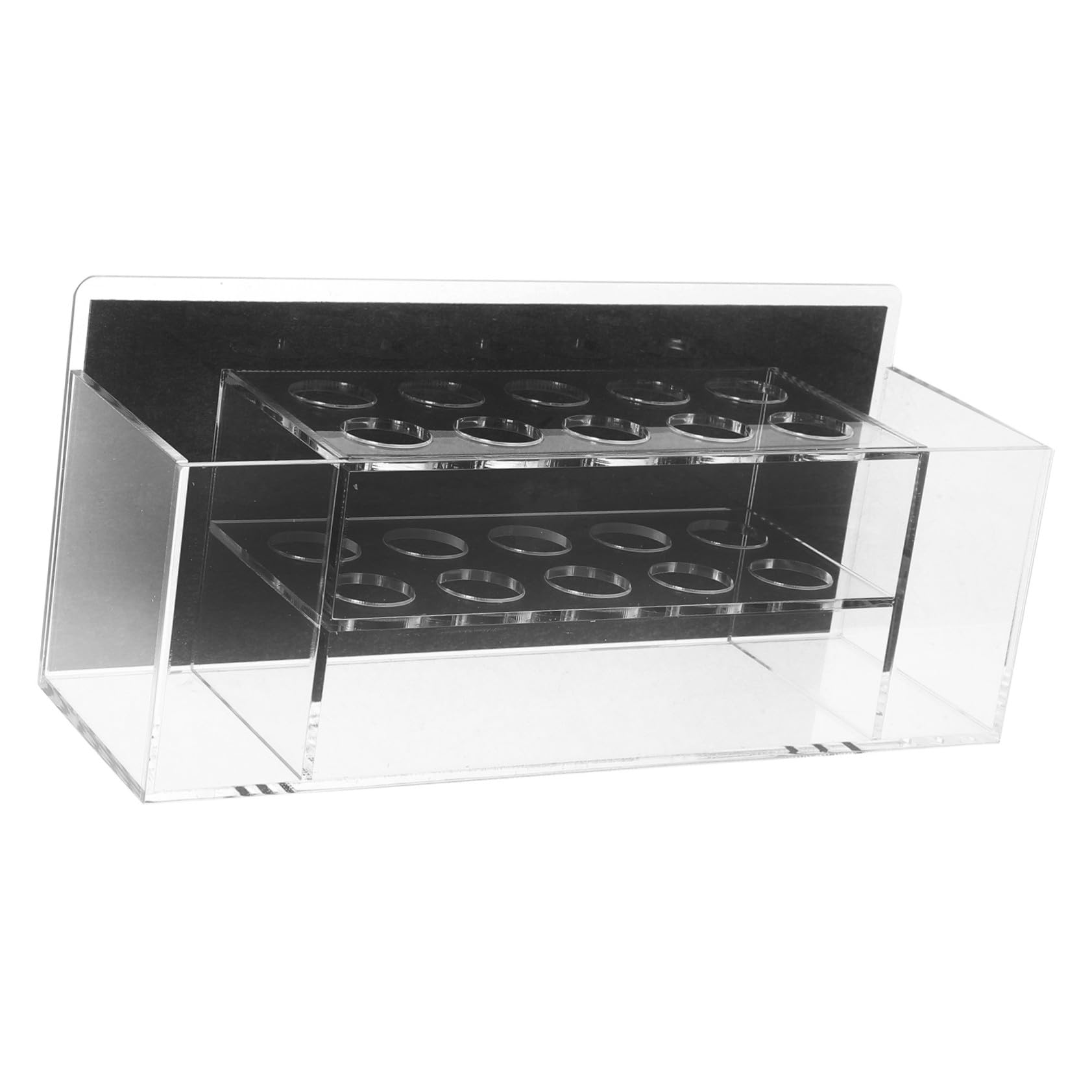 NUOBESTY Porta rotuladores magnéticos portalápices magnético de borrado en seco Accesorios de pizarra magnética soporte para lápiz de de espacio Acrílico Transparente
