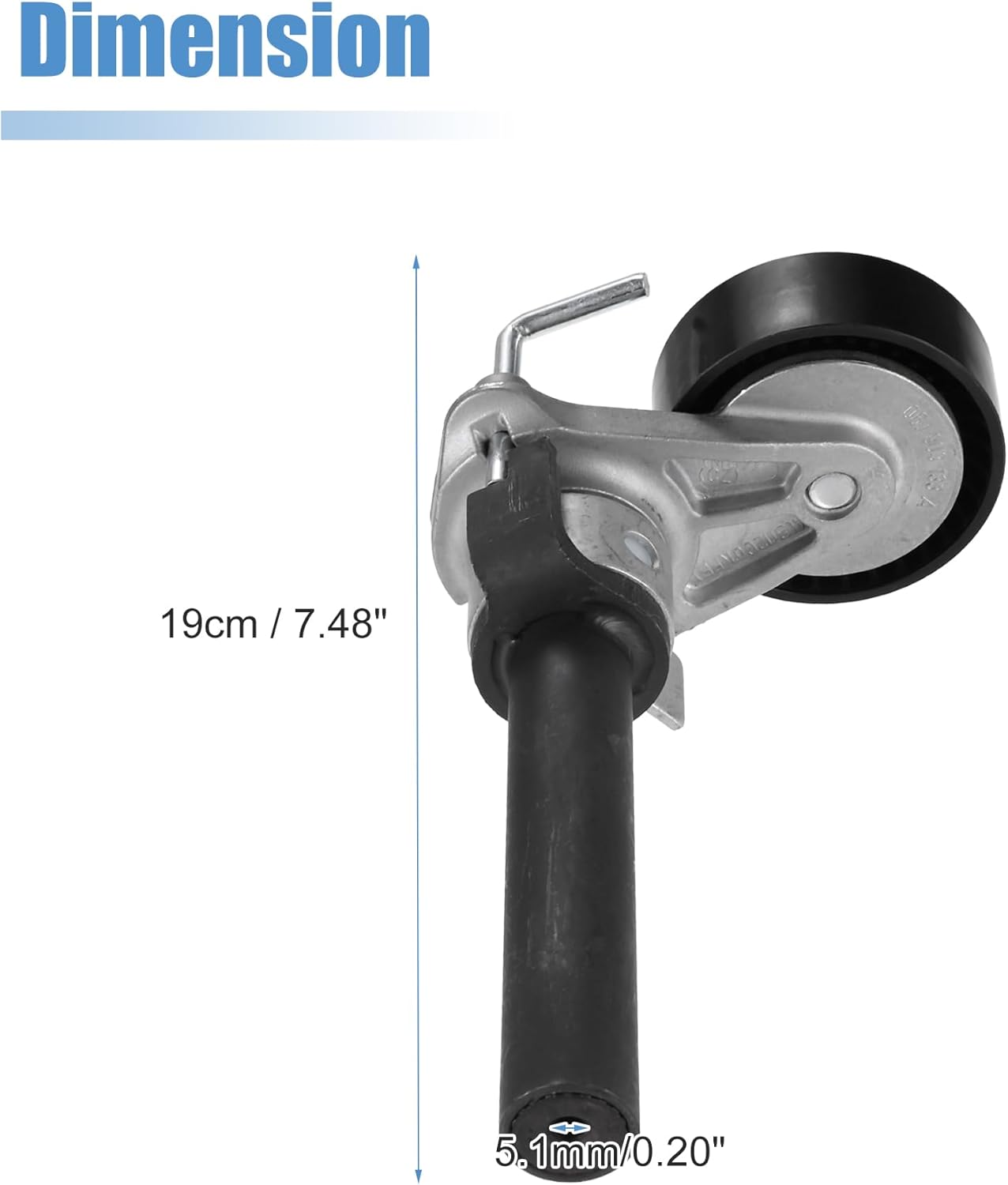 X AUTOHAUX Accessory Drive Belt Tensioner Assembly for Audi A3 2.0L 2008-2013 for Audi Q3 2.0L 2015-2018 No.06J903133A