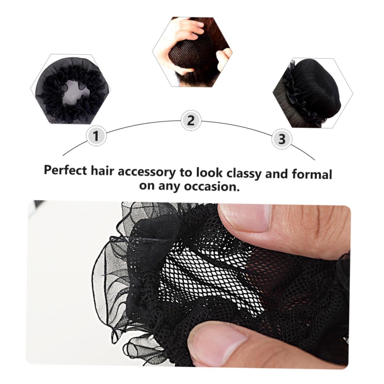 FRCOLOR 30piezas Cabello Elástica para Mujer para Bailarinas y Deportes Accesorio Práctico Que Mantiene El Peinado Ordenado