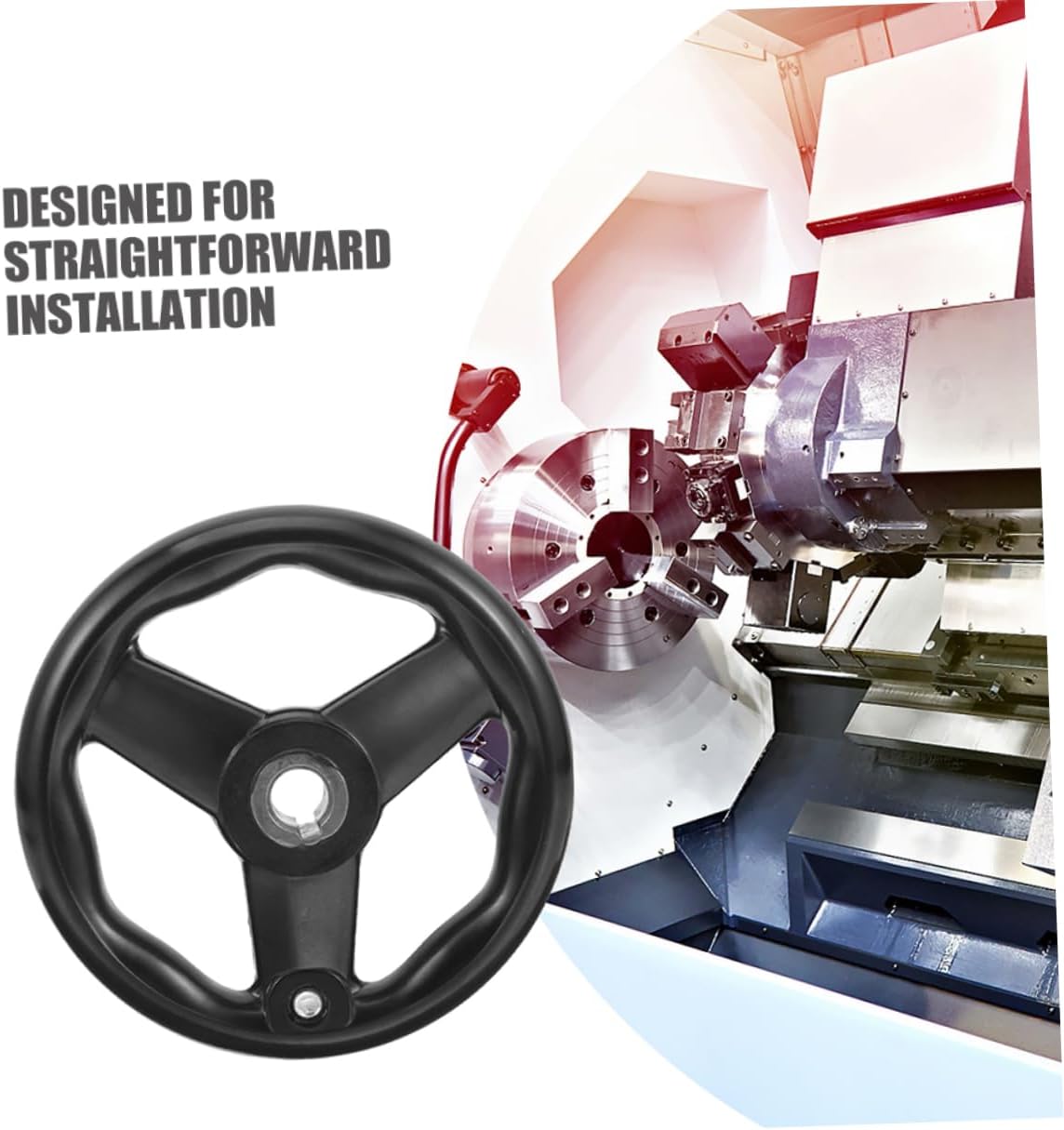 Ciieeo 2pcs Anti-Slip Hand Wheel Comfortable Grip for Milling Machines Three- Design for Easy Installation and Long-Term Use