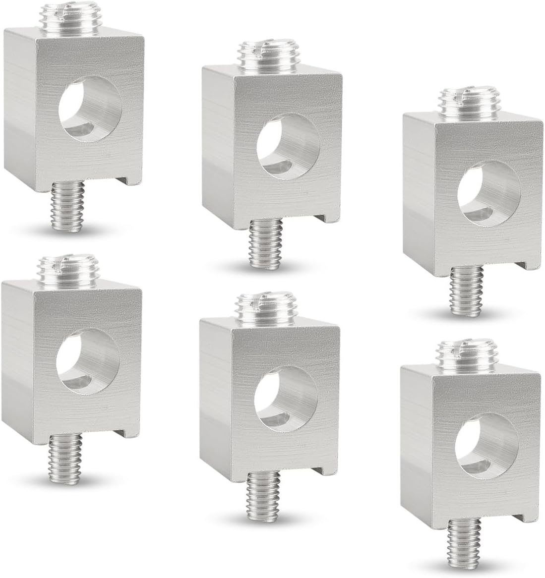 4-2/0 Neutral Lug Kit Circuit Breaker Ground Lugs Fit for Electrical Connections, Aluminum Grounding Lugs (6PCS)
