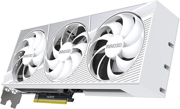 INNO3D NVIDIA GeForce RTX 5080 X3 OC 16GB GDDR7 256-bit PCI Express Gen 5 Gaming Graphics Card -N50803-16D7X-17605211 (White)