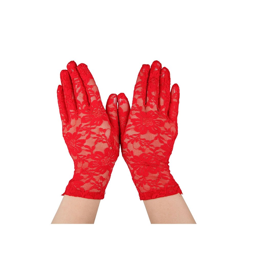 Wicked Costumes Adult Ladies Short Red Lace Gloves