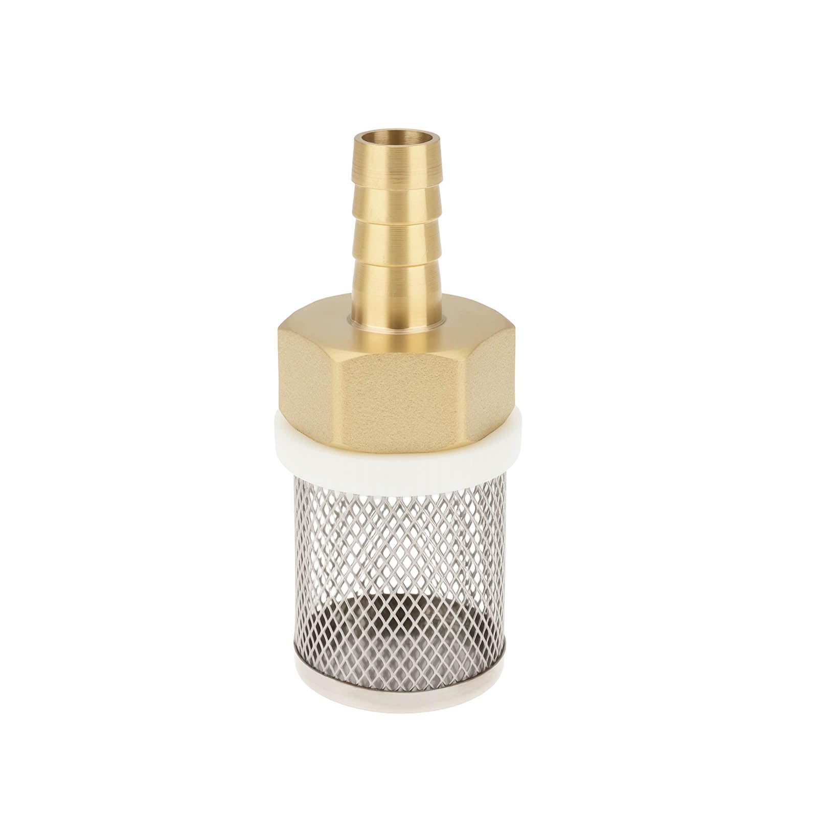 AS Axis Spindleon 12mm Brass Hose Barb Connector & Stainless Steel Filter Mesh Pump for Garden Swimming Pool Fish Tank Hose Filter