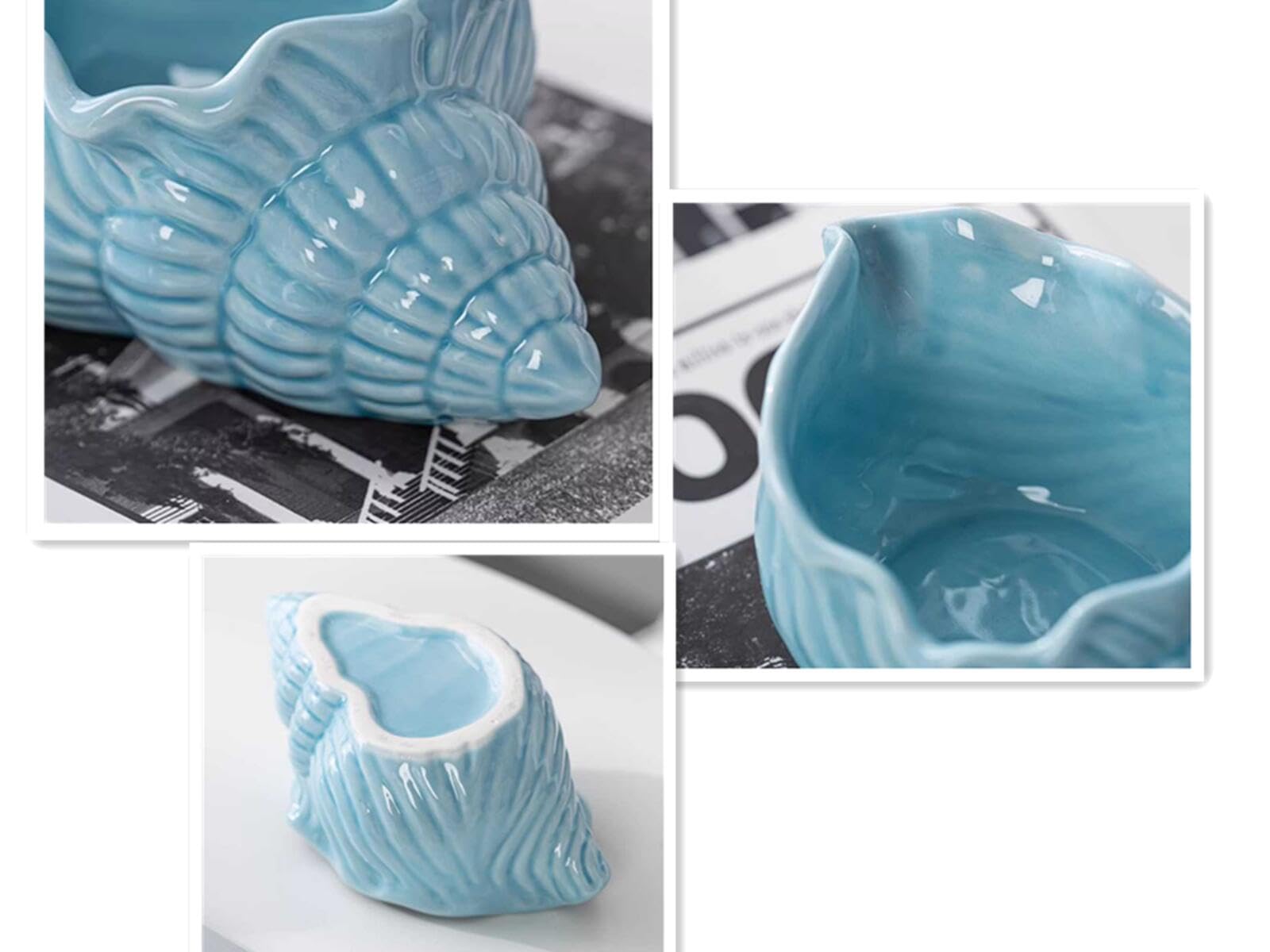 Amazon.co.jp: セラミック巻貝灰皿 家のもの オーシャンプランター