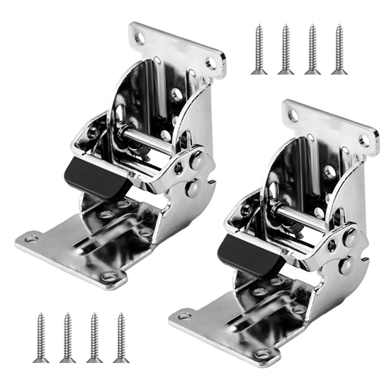 2pcs Portable Sturdy Locking Hinges for Folding Furniture and Cabinet Door Iron Materials Easy Installion Furniture Hardware