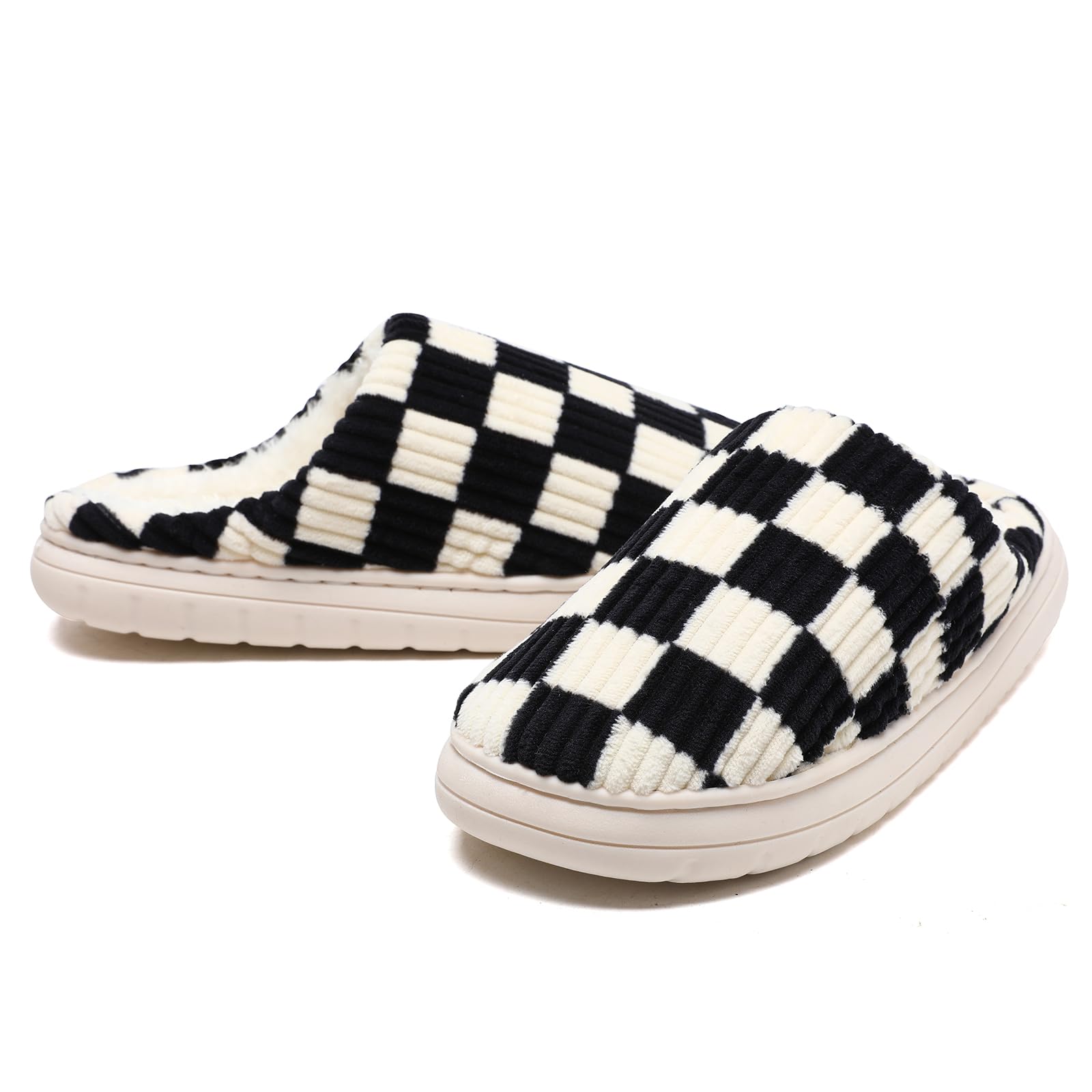 Waysoland Pantofole Donna Uomo Invernali,Ciabatte Donna Uomo Invernali Fuzzy Memory Foam Scivolare su Suola antispuggente Camera da letto Pantofole soffici Interno Esterno