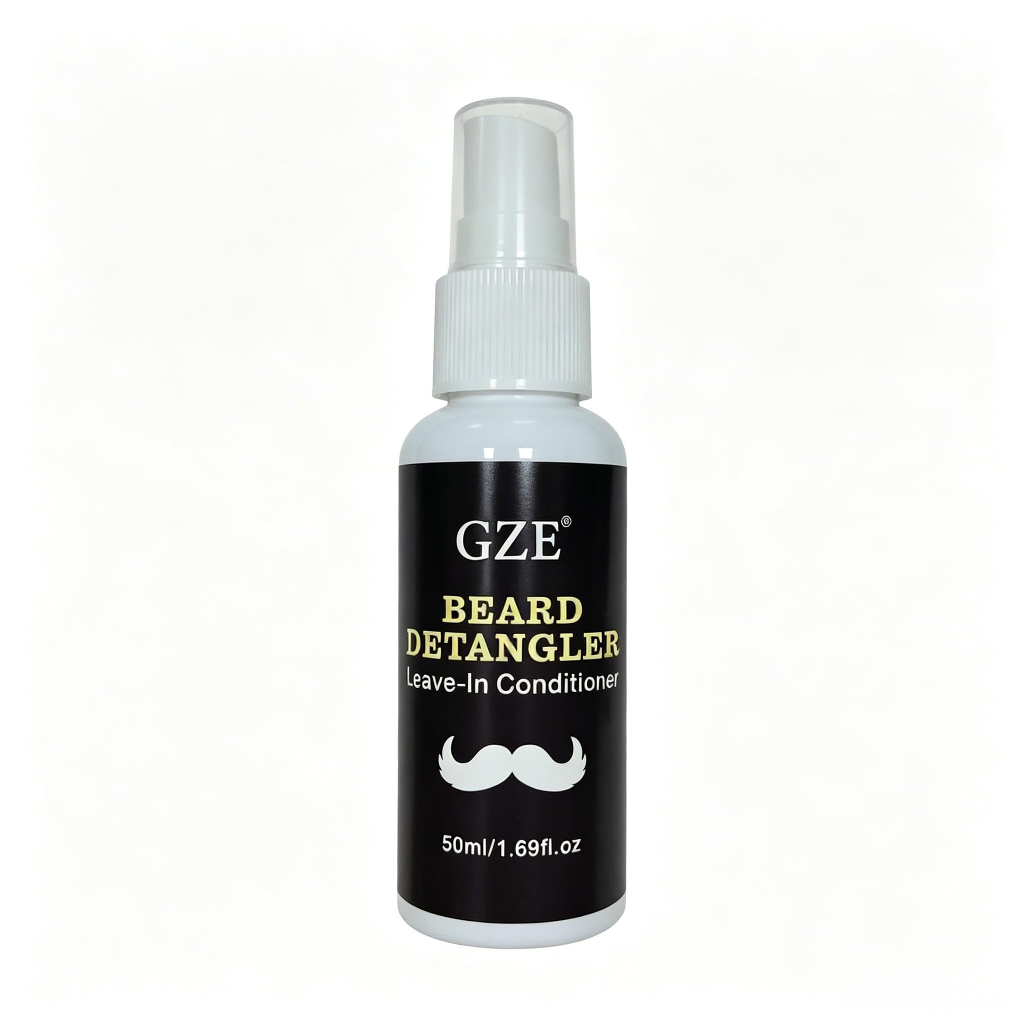 GZE Beard Detangler & Leave-In Conditioner with Argan Oil – Instantly Soften, Smooth & Tame Frizzy, Unruly Beard & Hair for Men – Professional Grooming Spray, 50ml