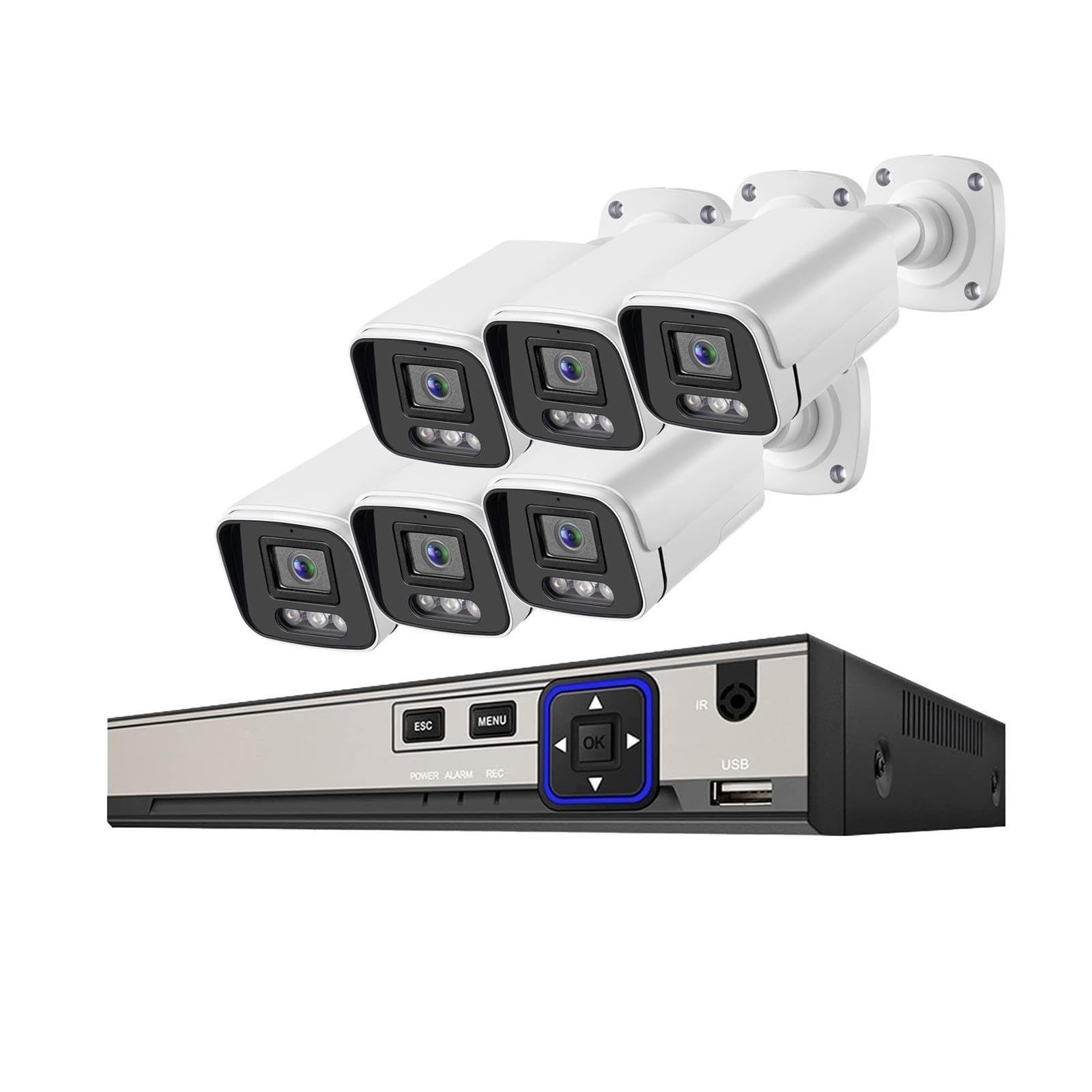 Sistema di telecamere di sicurezza CCTV 4/8/10CH 5MP PoE
