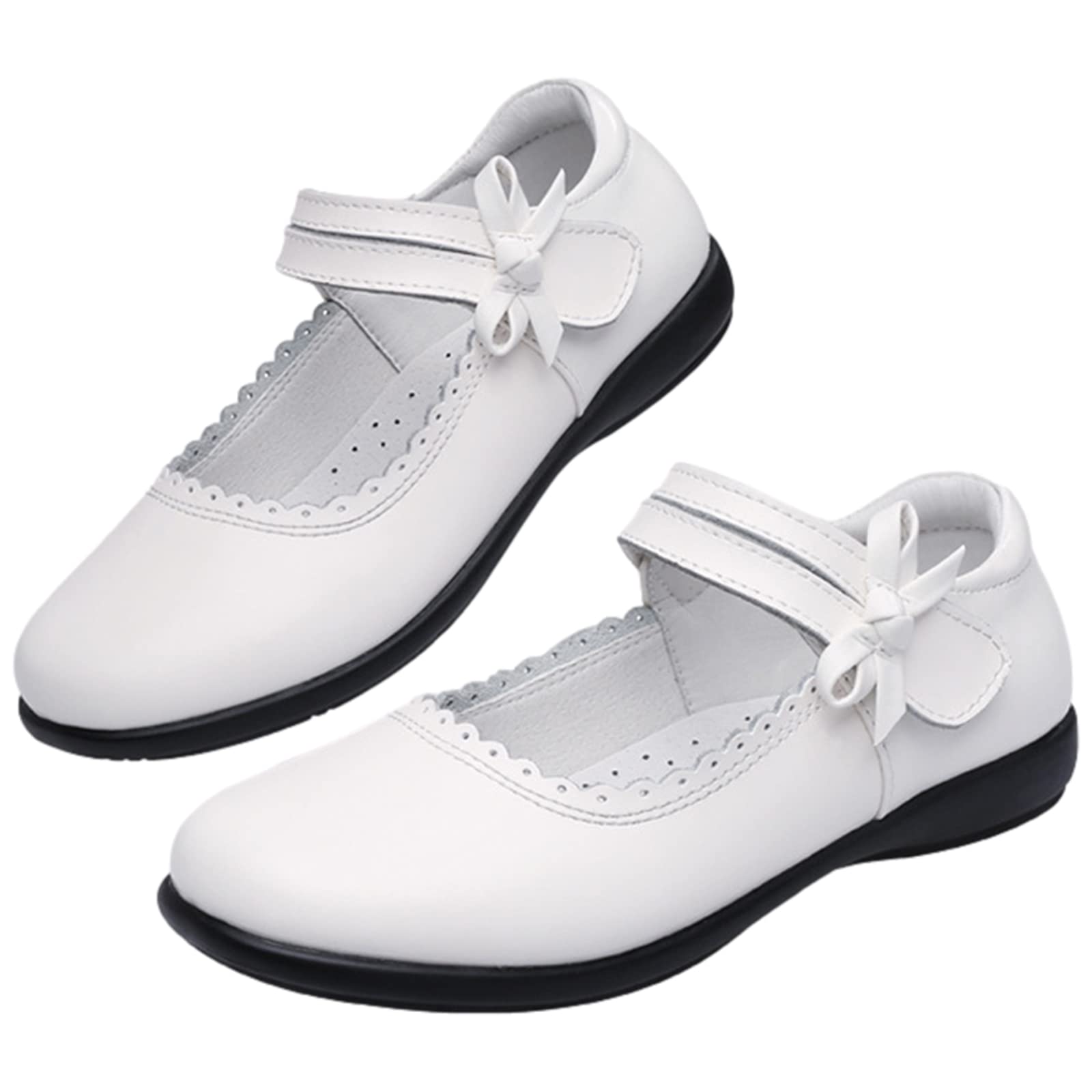 rismart Ragazze Bambina Bella Mary Jane Basse Cuoio Morbido Scarpe Oxfords