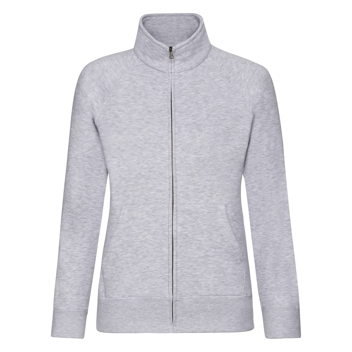 Fruit Of The Loom Women's Heather Grey 62116 Premium 70/30 Sweat Jacket - S
