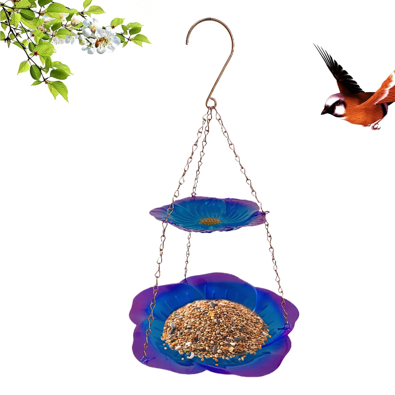 Mangeoire à oiseaux d'extérieur pour observer la nature en hiver depuis votre salon