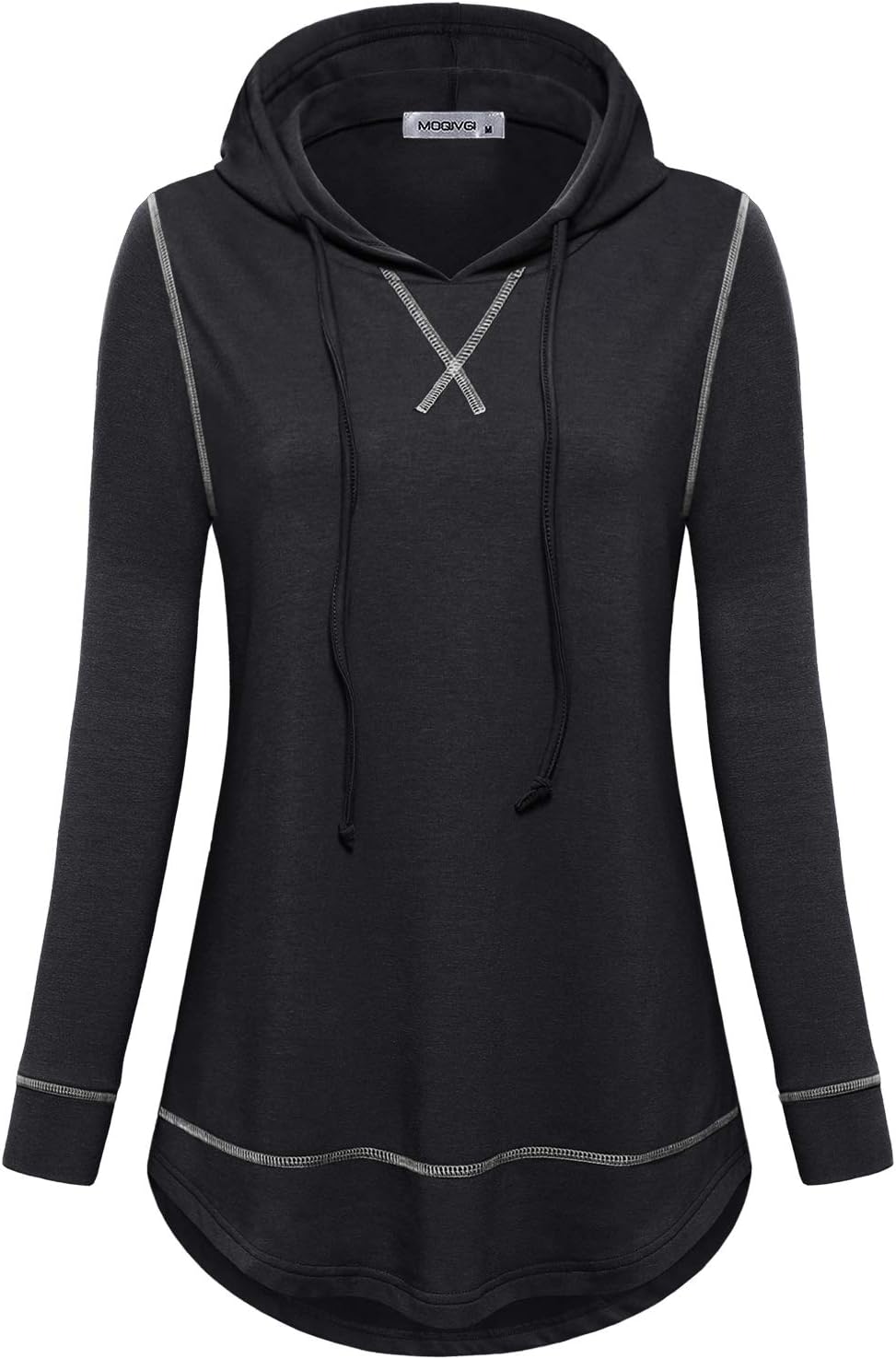 Womens Long Sleeve Lightweight Activewear Casual Running Yoga Workout Hooded Tops