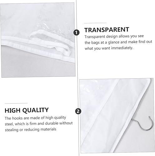 Miniatura 9 de Didiseaon Bolsa de almacenamiento colgante Organizador de bolsas Organizador de armario Diseño de ventana Tela no tejida Ahorro de espacio