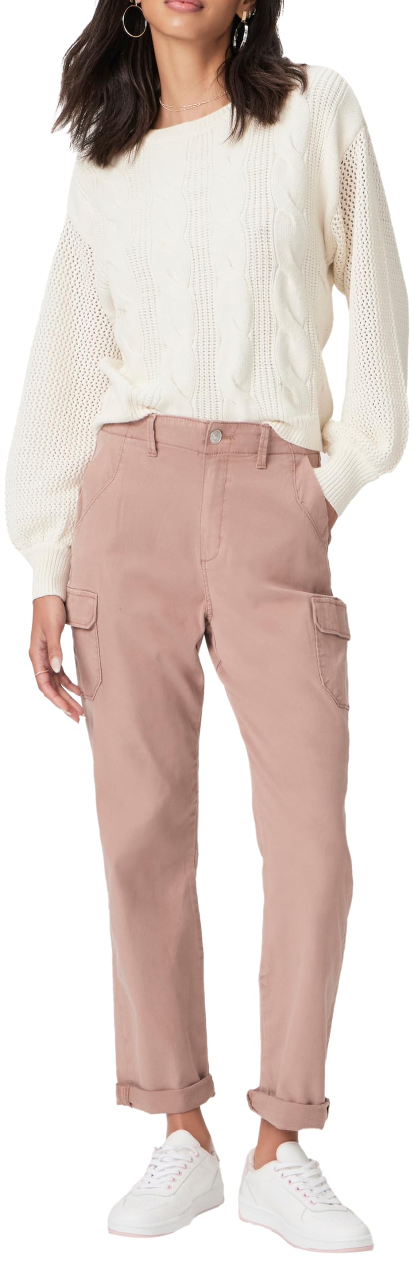 PAIGE Women's Drew Cargo Pockets Jeans