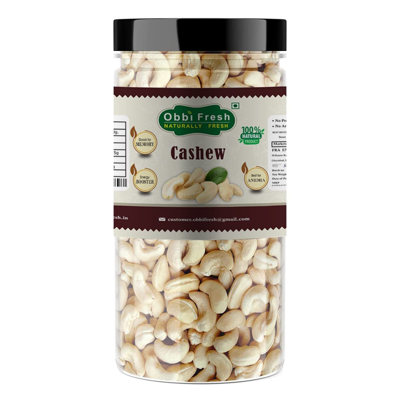 obbi fresh Cashews Kernels Nut whole [Big Size, Kaju] (Grade- 210 No.) 1 Kg (B083RCGPNH) Amazon Price History, Amazon Price Tracker