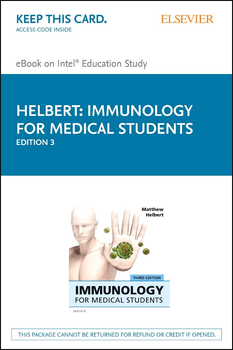 Immunology for Medical Students Elsevier eBook on Intel Education Study ...