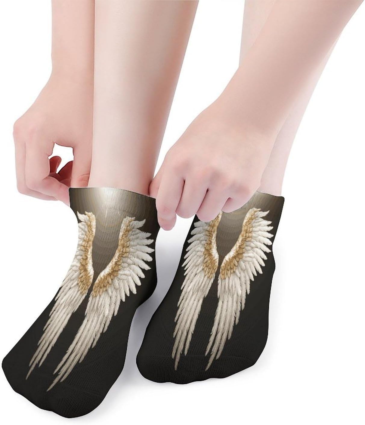 Angel Wing Ankle Sock Low Cut Socks Tube Socks for Sports