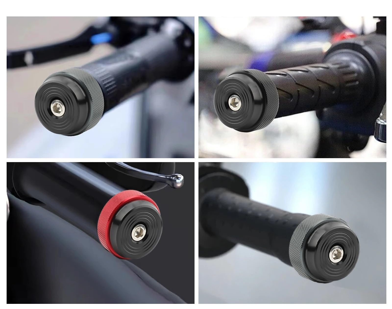 Contrappesi Manubrio Moto Terminali for Manubrio da 1" 25 mm for Moto, Accessori for Moto Bilancieri Manubrio Moto(Titanium)