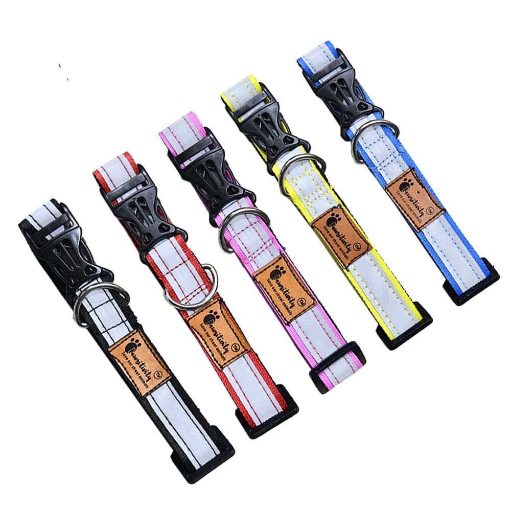 SNUNGPHIR Proposed_Value Paws A Little Reflective Collars(Mixed Colours)-Pack Of 5, Dogs, Nylon,(Pack Of 1), 21X1X0.20 Cm, Assorted (B07V7CQ7H6) Amazon Price History, Amazon Price Tracker
