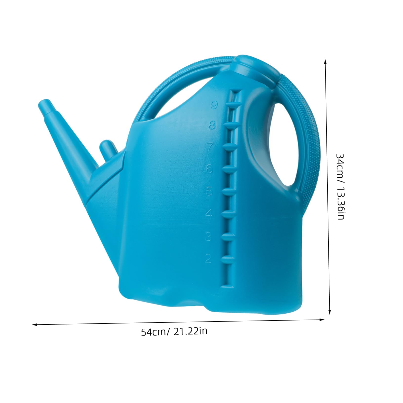 BESPORTBLE 10L Gießkanne aus Kunststoff mit Langem Ausguss und Großer Squeeze Flasche Blau für Garten und Pflanzenbewässerung von Sukkulenten