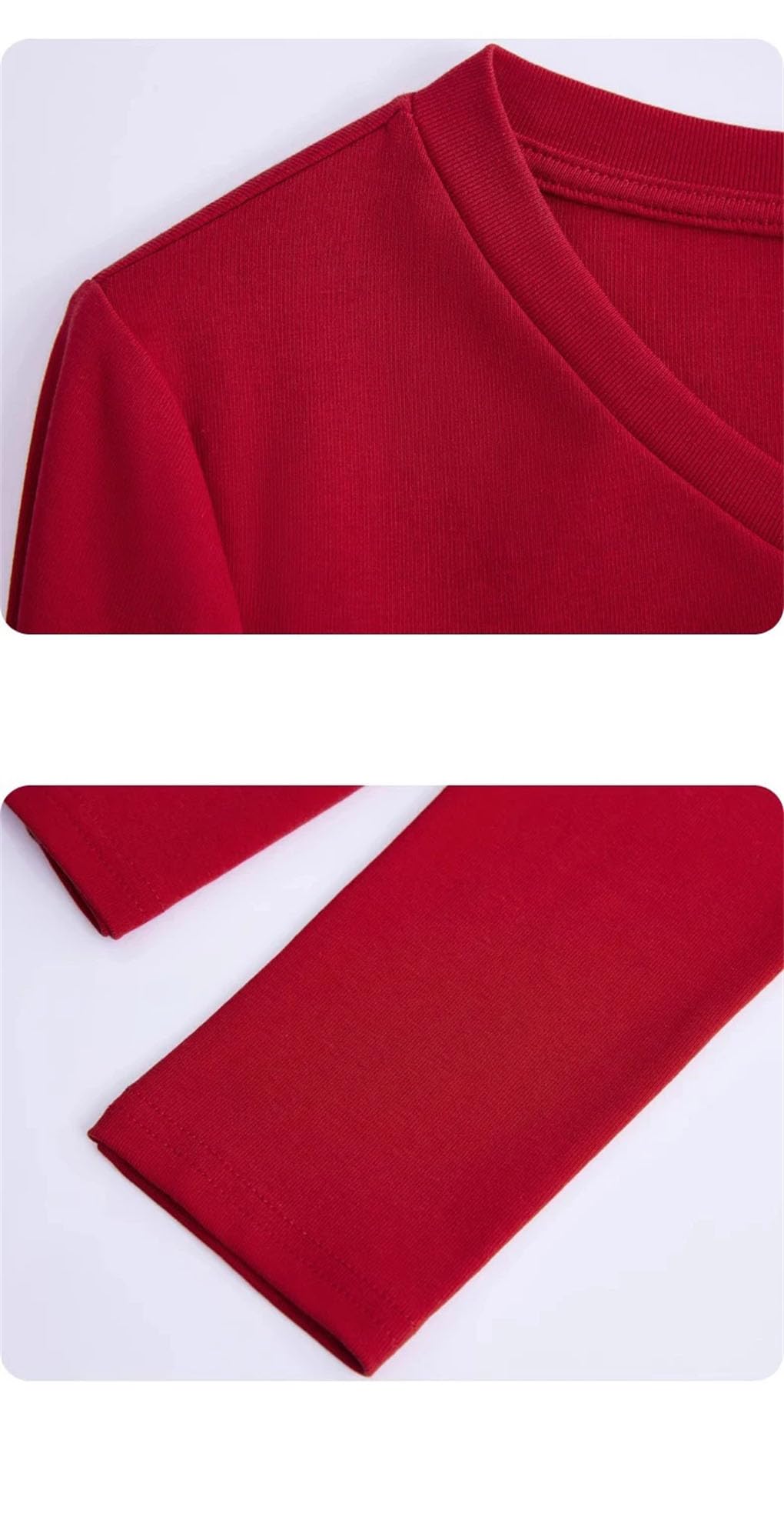 Camiseta de manga larga de algodón para mujer, cuello en V, informal, holgada, para oficina, color liso