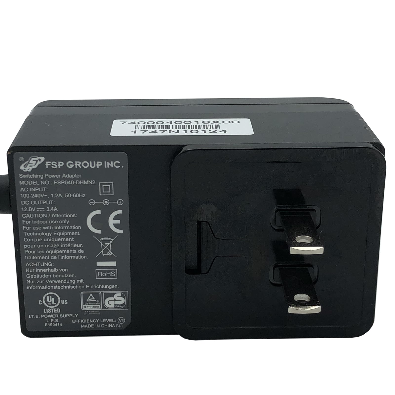 Alimentatore FSP Originale 12V 3.4A Presa A Muro NCR - Testato E Funzionante