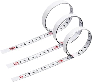 Joyan 3PCS 1M Self Adhesive Tape Measure, Metric Scale Ruler, Left to Right Measuring Tape, Right to Left Measuring Tape, Middle to Both Sides Measuring Tape, Sticker Ruler for Mechanical Table Saw