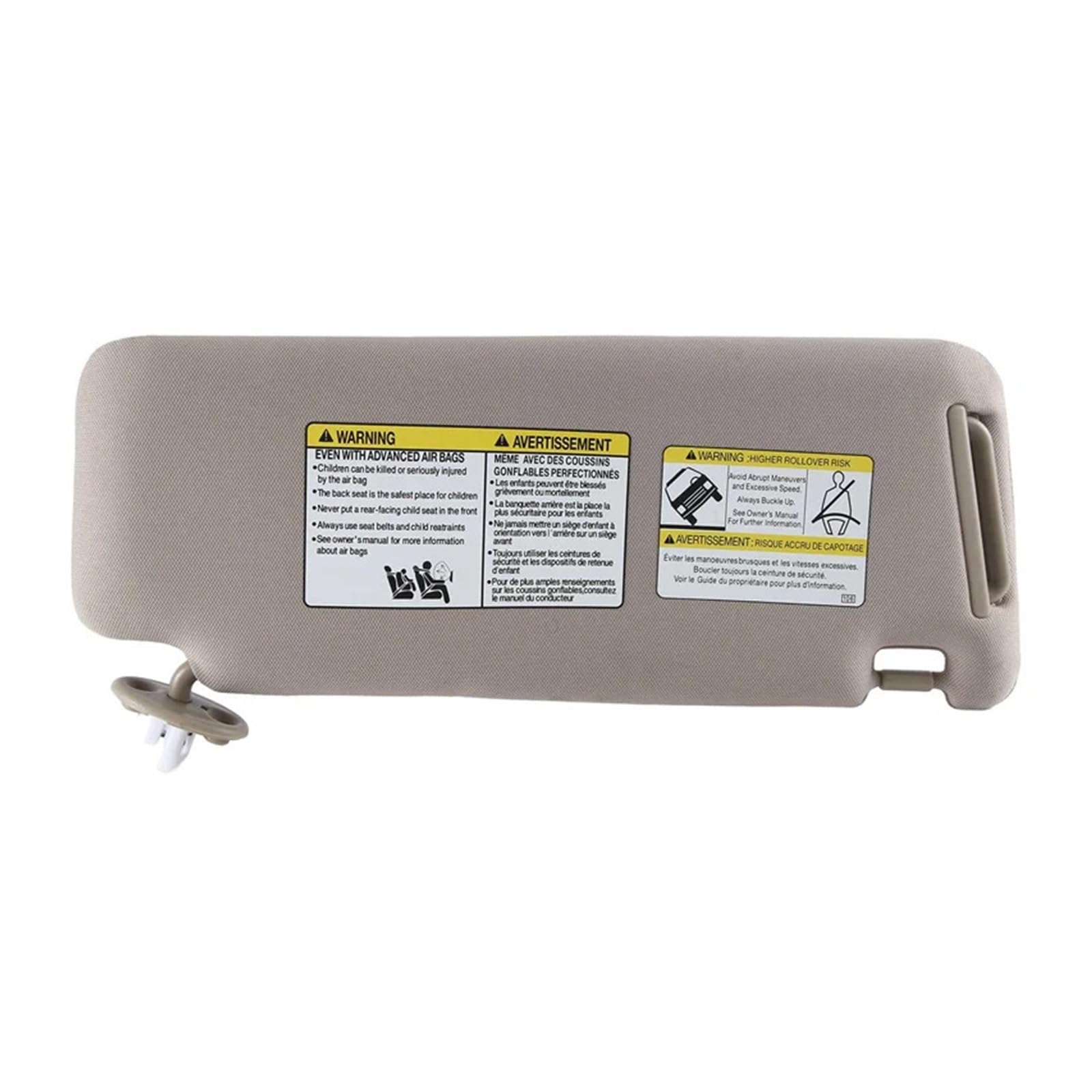 Kit parasole parasole con specchio interno parasole beige compatibile for Toyota 4RUNNER 2010-2023 74320-35A91-B1
