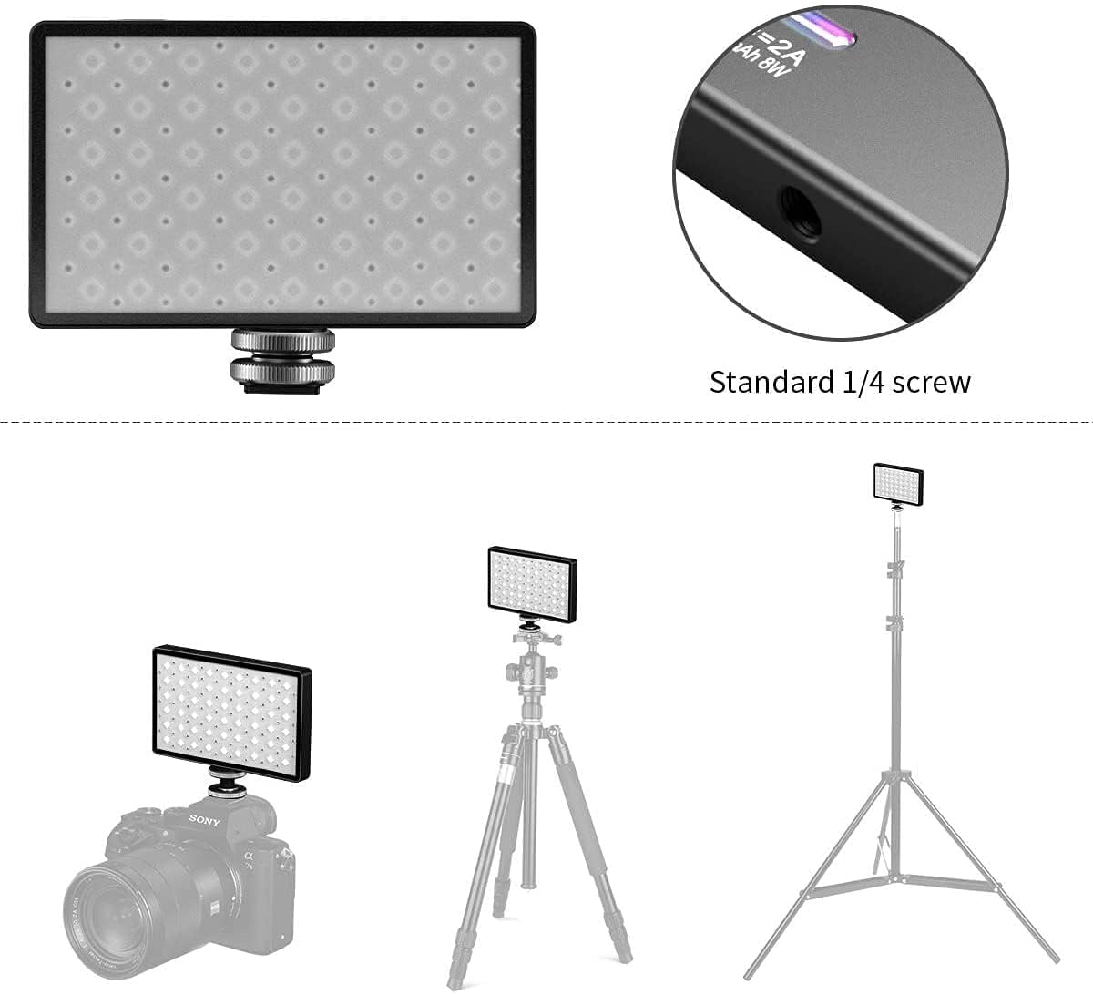 Amazon | SOONPHO LED撮影用ライト 小型 RGBビデオライト 高輝度照明