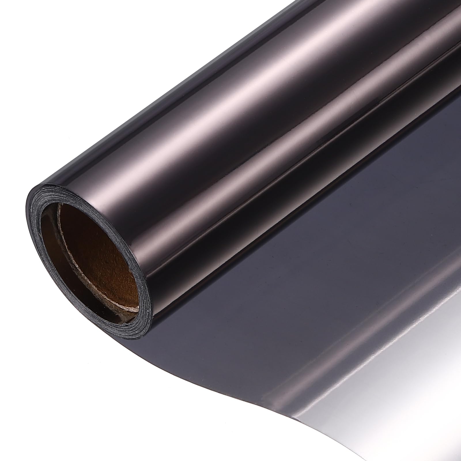 sourcing map Privacy Window Film, PVC One-Way Mirror Window Tint Reflective Heat Control Non-Adhesive Static Cling Glass for Home Office Daytime Privacy Protection, Dark Purple(40cm x 300cm)