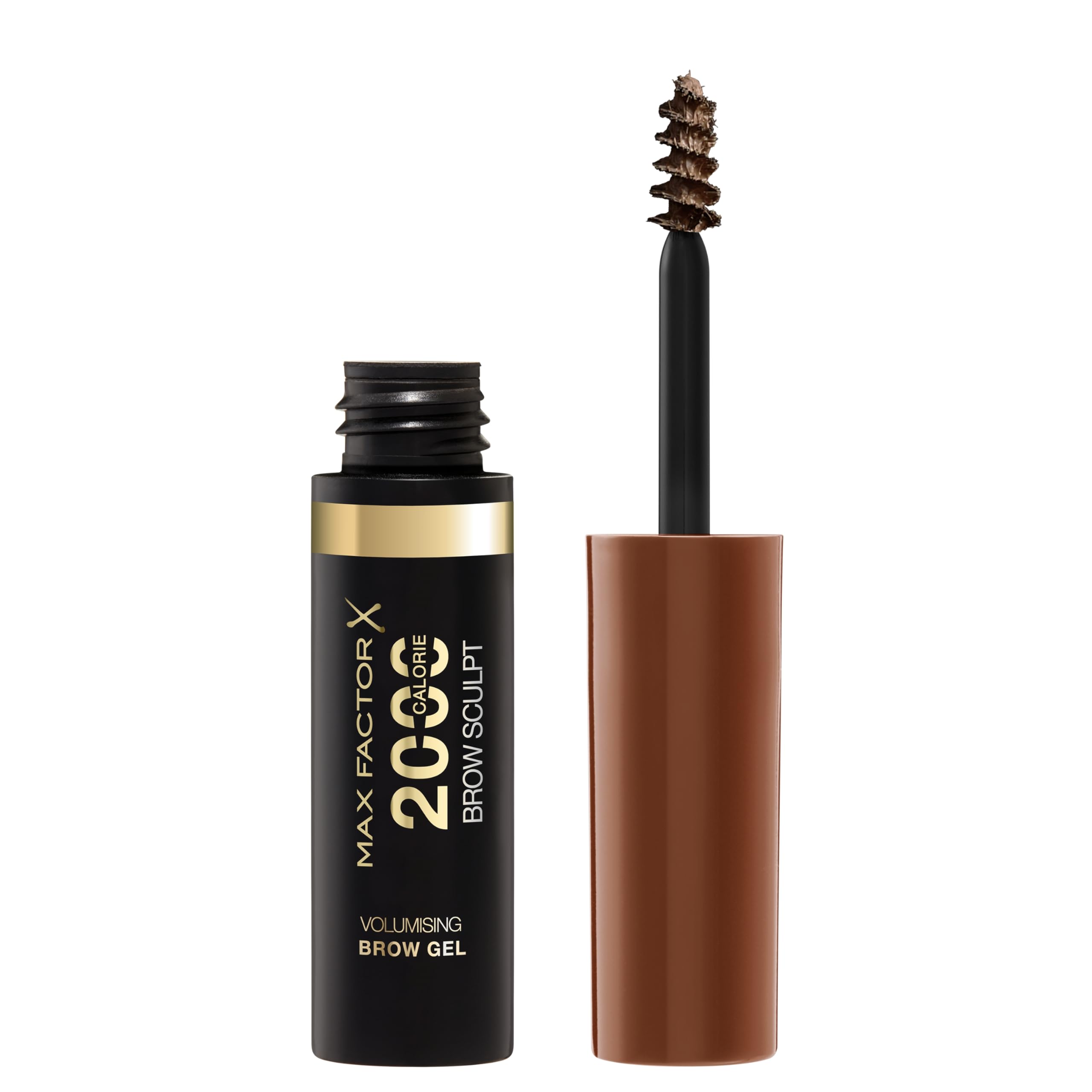 Max Factor 2000 Calorie Volumising Brow Sculpt Gel, Long-Lasting, Plumped & Fuller-Looking Brows, Waterproof, Smudge-Proof