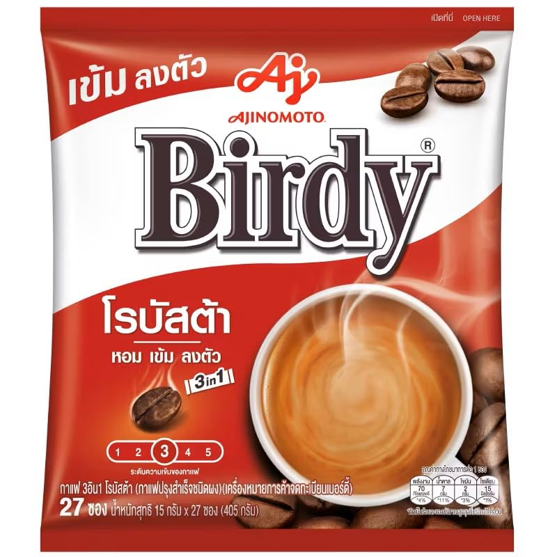 Birdy Robusta 3 in 1 Instant Coffee 27 sachets