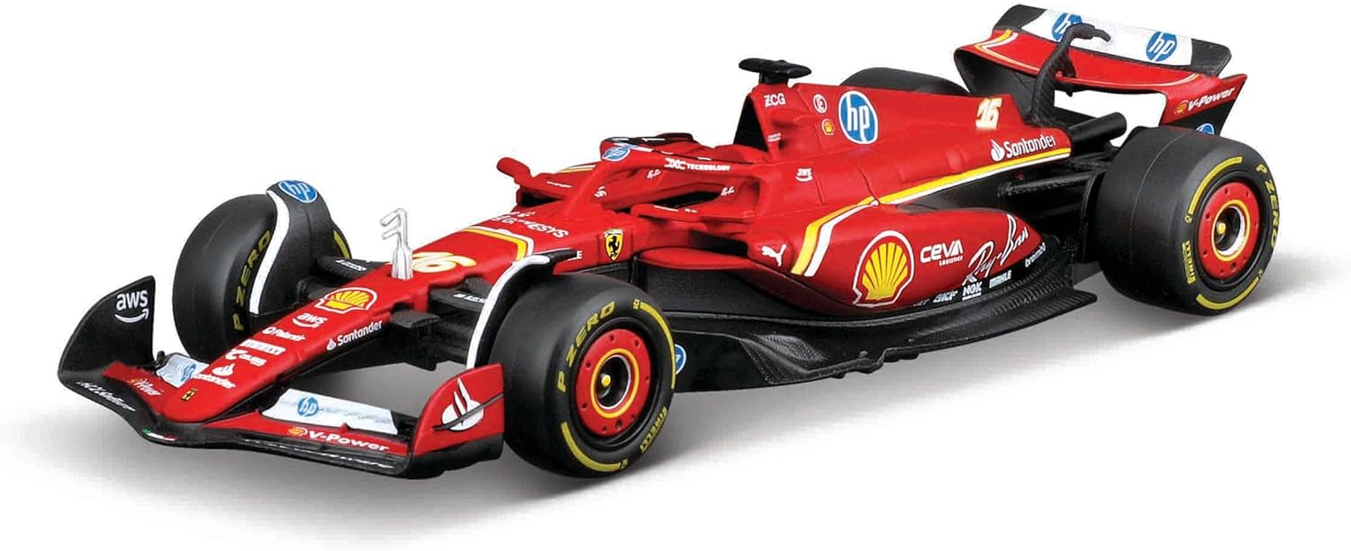 Maisto Tech R/C 1:41 2024 DC Ferrari SF-24 Car w/Track, Leclerc #16