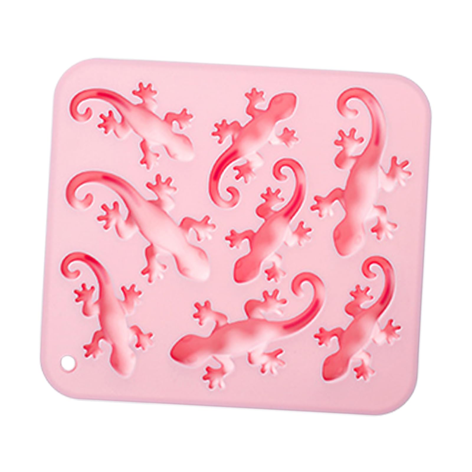 Elnwnnkc Silicone Animal Mold Tray for Casting and Chocolate Shapes, 8 Cavity Board with Clean Release Animal Shape Mold Silicone Casting Tray Chocolate Shape Cavity Board