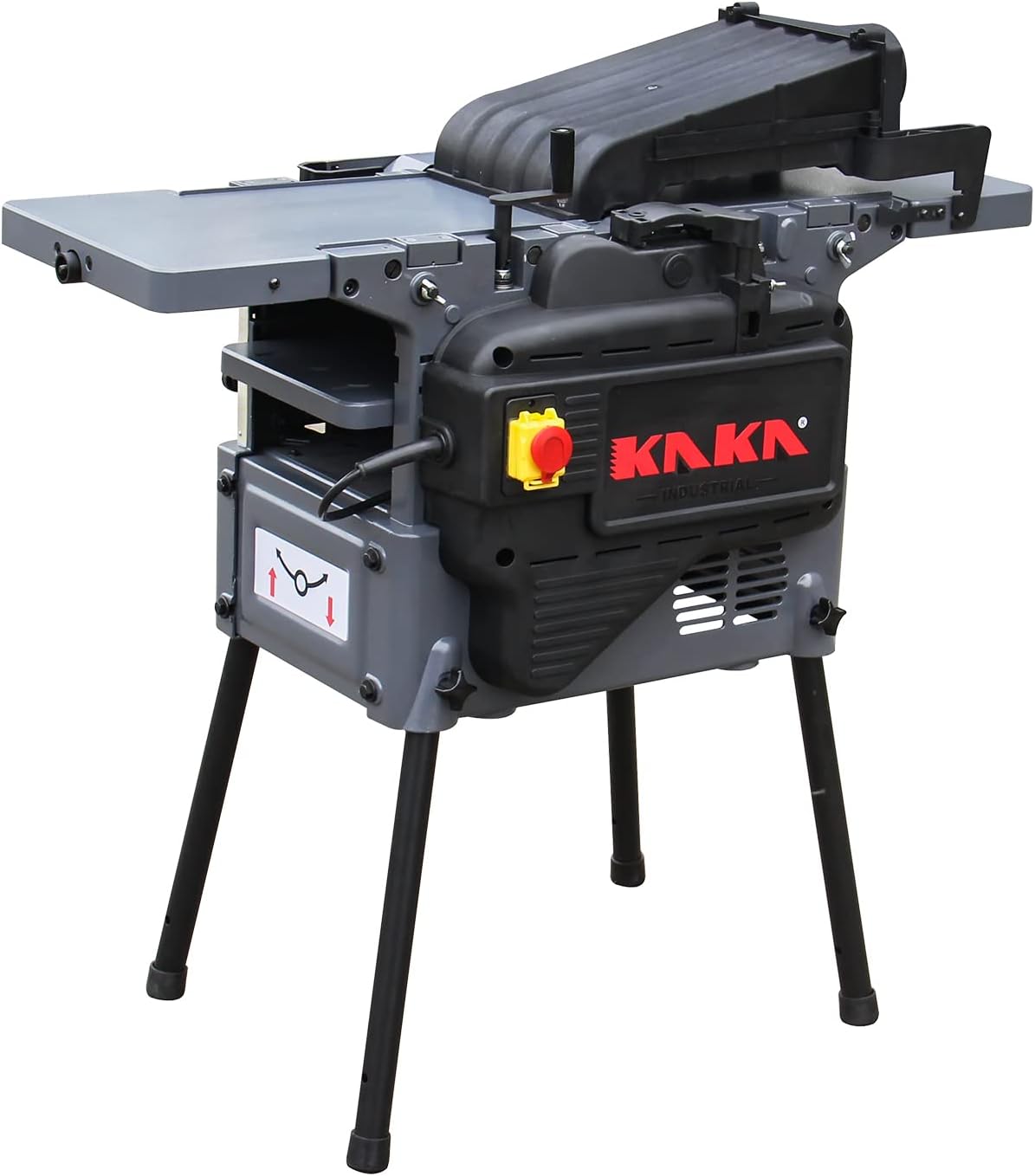 KAKA INDUSTRIAL Multifunctional Woodworking Machine 5-in-1, 2.2kW Planer, Thicknesser, Table Saw, Cutter and Drill, 220V Single Phase,WM-3020 with Portable Stand​