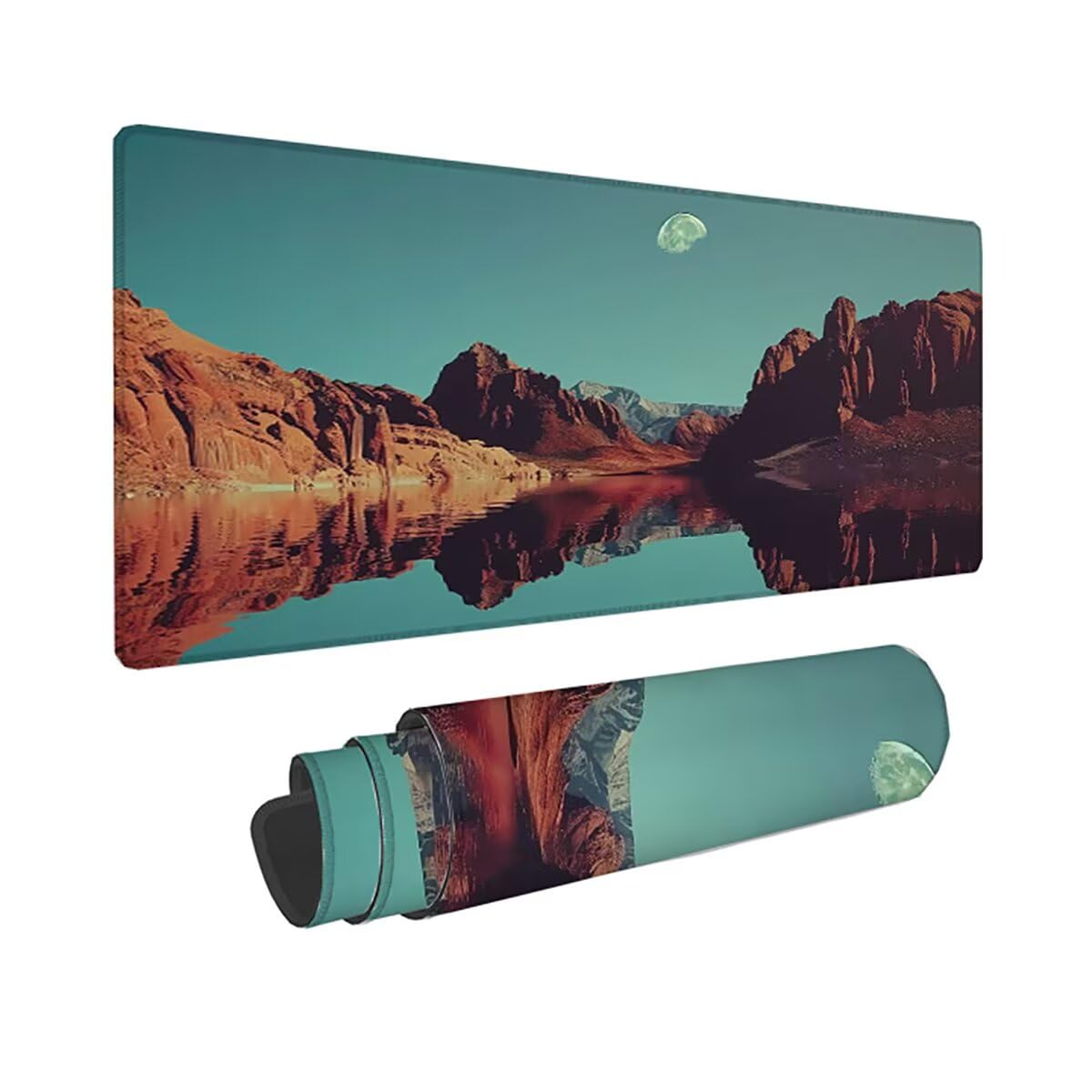 Tappetino per Mouse Gaming XXL 1200x600x3mm– Ufficio Mousepad Grande – Migliora la Velocità e la Precisione Tenuta Stabile Sottomano per Ufficio e Casa Accessori Scrivania Paesaggio PjY17119 N-U