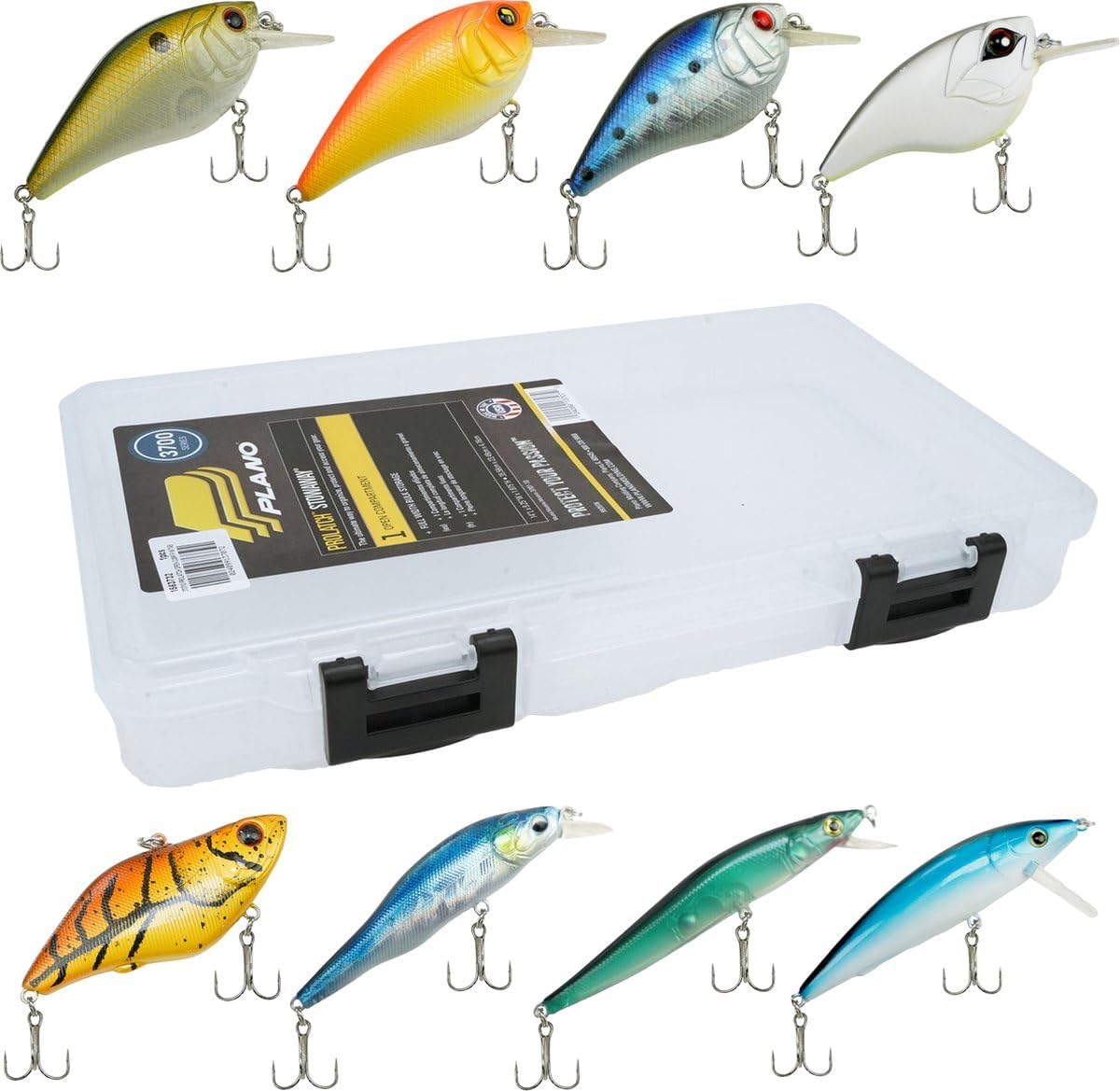 Viper Ultimate zestaw przynęt 8 sztuk w Plano Tackle Box - zestaw przynęt